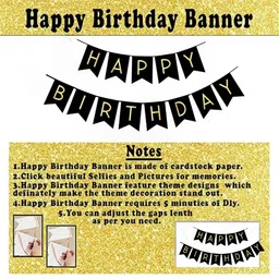 aniloons Shining Happy Birthday Decoration Kit. image 3