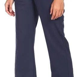 flying machine Women Solid Blue Track Pants-picture-16