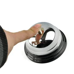 Mann Mart Restaurant Service Bell - Call Bell for Hotel Reception, Counter, Kitchen, Bar, & Home - Durable Brass Finish Hand Bell for Restaurants, Hotels, and Businesses image 4