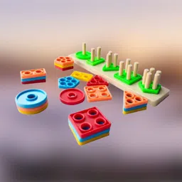 golden rose Geometric Shape Sorter Puzzle Toy Shape Matching Blocks Color LC03.1825 Geo-picture-29
