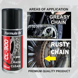 formula 9x Chain Lube - 150ml and Chain Clean - 100ml| Premium Quality Lube & Cleaner Combo Pack Chain Oil image 5