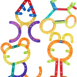 aexoniz toys Non-Toxic 100 Piece UC Building Block Toys For Kids,Learning Toy,Puzzle Toy image 5