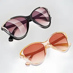 dkeraod UV Protection Cat-eye, Butterfly Sunglasses (Free Size) image 2