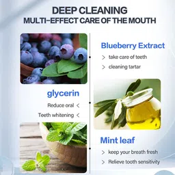 growkesh Teeth Whitening kit Make your Teeth Sparkle Teeth Whitening and mouthwash Teeth Whitening Kit image 3