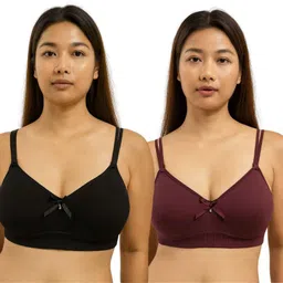 hpa Pack of 2 Women Everyday Lightly Padded Bra-picture-10