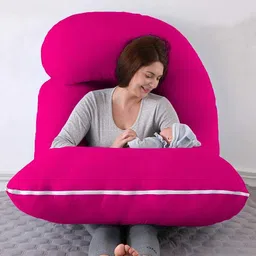 ag pro comfort Polyester Fibre Solid Pregnancy Pillow Pack of 1 image 2