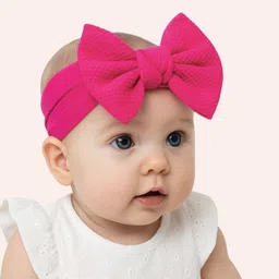 anna stella Baby Headbands with Bows and Flowers – Soft Stretchy Turbans Head Band image 2