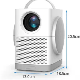 dkian H1 android Projector 1920p LED Home Cinema Projector 7500 Lumen WiFi BT Miracast (7500 lm / 1 Speaker / Wireless / Remote Controller) Portable Projector image 3