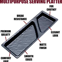 zido Starter Platter for Snacks Like Momos, Spring Roll, Chili Potato, pasta etc Sizzler Tray image 3