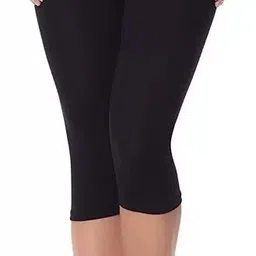 gravin greek Women Black Capri-picture-13