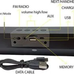 GUGGU OJJ_669A YST 3502/E91 Super Bass Bluetooth Wireless Speaker 15 W Bluetooth Soundbar image 4
