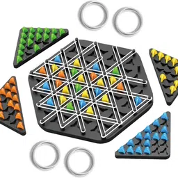 arizon Triggle Chain Strategy Chess – Triangle Rubber Band Board Game for Kids & Adults Strategy & War Board Game-picture-20