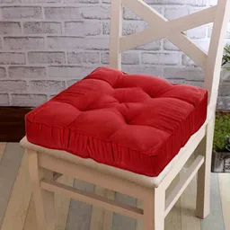 homestic by Kuber Industries Microfibre Solid Chair Pad Pack of 2 image 4