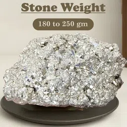 jd fresh Original Pyrite Stone Cluster 180 to 250 Grams/Money Magnet/Attract Wealth Regular Asymmetrical Crystal Stone image 2