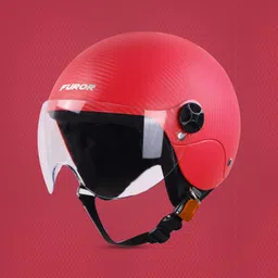 steelbird SBH-16 Furor ISI Certified Open Face Helmet Motorbike Helmet image 3