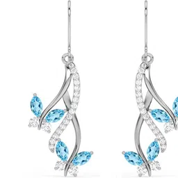clara Butterfly Cubic Zirconia Sterling Silver Drops & Danglers image 3