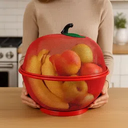 divine impex FRUITBASKET-REDGB Iron Fruit & Vegetable Basket-picture-18