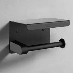 spazio Black Toilet Paper Holder/Tissue Dispenser With Mobile Stand For Bathroom Stainless Steel Toilet Paper Holder-picture-18