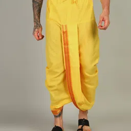 Sawariya handloom Embroidered, Striped, Solid Men Dhoti-picture-12