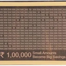 cozyfy Money Saving Box for Adults & Kids – 1 Lakh Savings Challenge Wooden Piggy Bank Coin Bank-picture-37
