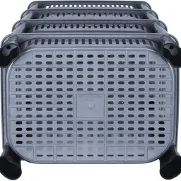 actilife Plastic 4 Layer Multipurpose Grey Plastic Storage Rack for Kitchen Bathroom Office Storage Basket image 5