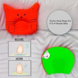 omsurajiya Microfibre Baby Pillow Pack of 2 Solid image 2