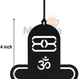 monssa SHIV KING BLACK Car Hanging for Dashboard Rear View . (Pack of 1) Car Hanging Ornament image 3