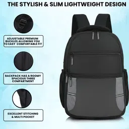 talon Medium 30 L Laptop Backpack College Backpack | Water Resistant College & Travel Bag for Men and Women image 3