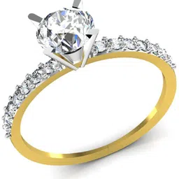 avsar BOR012YA 18kt Cubic Zirconia Yellow Gold ring image 2