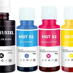 tequo GT53Xl 52 Ink Set for HP 5810,5811,5820,5821,5822,310,315,316,319,410 Printer Black + Tri Color Combo Pack Ink Cartridge-image-48