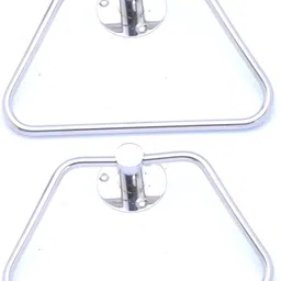 kanjal High Grade Stainless Steel Towel Ring Napkin Stand Towel Holder Napkin Ring Towel stand Cloth Hanger Modern Bathroom Accessories (Chrome Finish, Anti Rust) 6.69 inch 1 Bar Towel Rod-picture-17