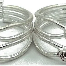 Pure Silver Toe Ring Chandi Bichiya (Adjustable) for Women Silver Toe Ring Set-image-39