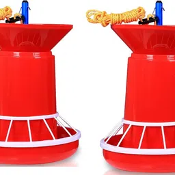 tm&w Hanging Poultry 4kg Feeder, chicken duck 2 PCS Hopper Bird Feeder image 2
