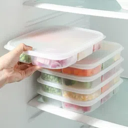 cofp Plastic 5 Compartment Food Storage Container,Fridge Organizer/Kitchen Storage Set Storage Basket-picture-34