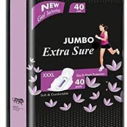 extra sure Sanitary Pad Jumbo XXXL Full Size Pack of 40 Sanitary Pad Sanitary Pad (Pack of 40) Sanitary Pad-picture-24