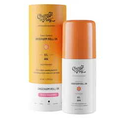 Chemist at Play Set of Daily Exfoliating Body Wash - 236ml & Peach Underarm Roll On - 40ml image 3