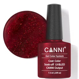 CANNI Gel Color System Coat Color Soak-Off UV & LED Nail Polish 7.3 ml-Obsessed Red 207-image-67