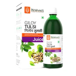 Krishna's Herbal & Ayurveda Giloy Tulsi Juice To Strengthen Immune System - 1L image 1