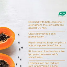 JOY Papaya Spots & Tan Clear Face Wash for Bright & Glowing Skin - 150ml image 3