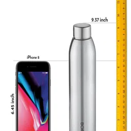 BOROSIL Easysip 3-Pieces Silver-Toned Bottle 750ml Each image 5