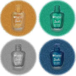 FORFOR Set of 4 Sparkle Water-Proof Liquid Glitter Eyeliners 7ml Each - Shades 03+04+05+08 image 4