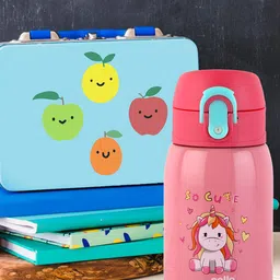 Cello Junior Pink Printed Stainless Steel Water Bottle - 275 ML-picture-4