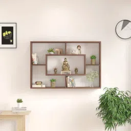 bluewud Crafte Floating Engineered Wood Wall Shelf-picture-15