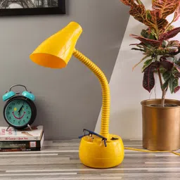 Central Red Study Lamp With ABS Plastic Base By Beverly Studio image 2