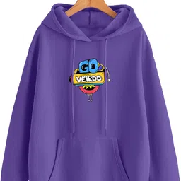 veirdo Men Full Sleeve Graphic Print Hooded Sweatshirt image 2