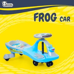 panda baby products Strong & durable Frog Ride-On Push Swing Car for Kids with effortless movement Rideons & Wagons Non Battery Operated Ride On image 3