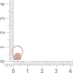 avsar Ayanshi 14kt Cubic Zirconia Rose Gold Nose Wire image 3