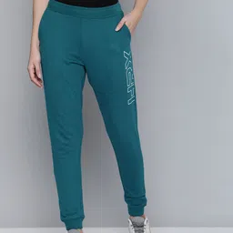 hrx by hrithik roshan Women Self Design Green Track Pants image 2