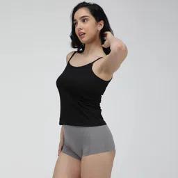 amul comfy Women Black Camisole image 3