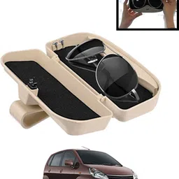 monolive Beige Sunglass Protective Holder For Car Dashboard Universal -329 White Car Sunglass Clip Holder-picture-10